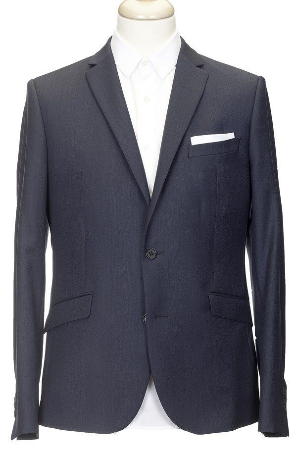 traje lana fria azul chaqueta espalda